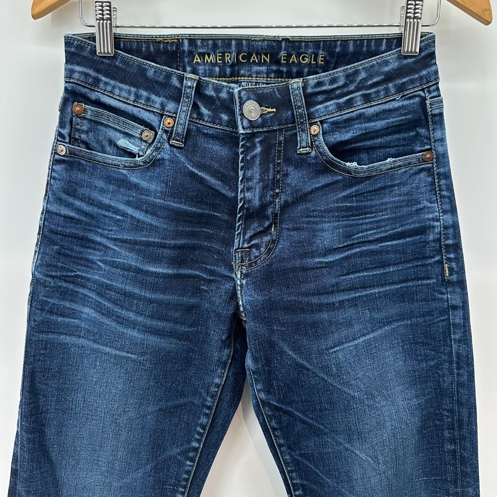 American Eagle Jeans Mens 28x32‎ Blue Original Straight Leg Ne(x)t Level Airflex